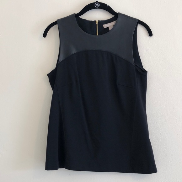 Banana Republic Tops - Black and leather top